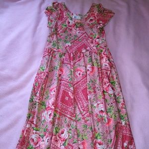 LulaRoe Rose Printed Kids Dress